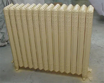 radiator primered with a rust inhibitor epoxy paint