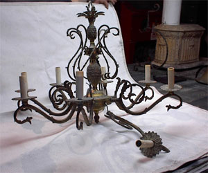 chandelier restoration step one dismantling photographing 19th century chandelier 1