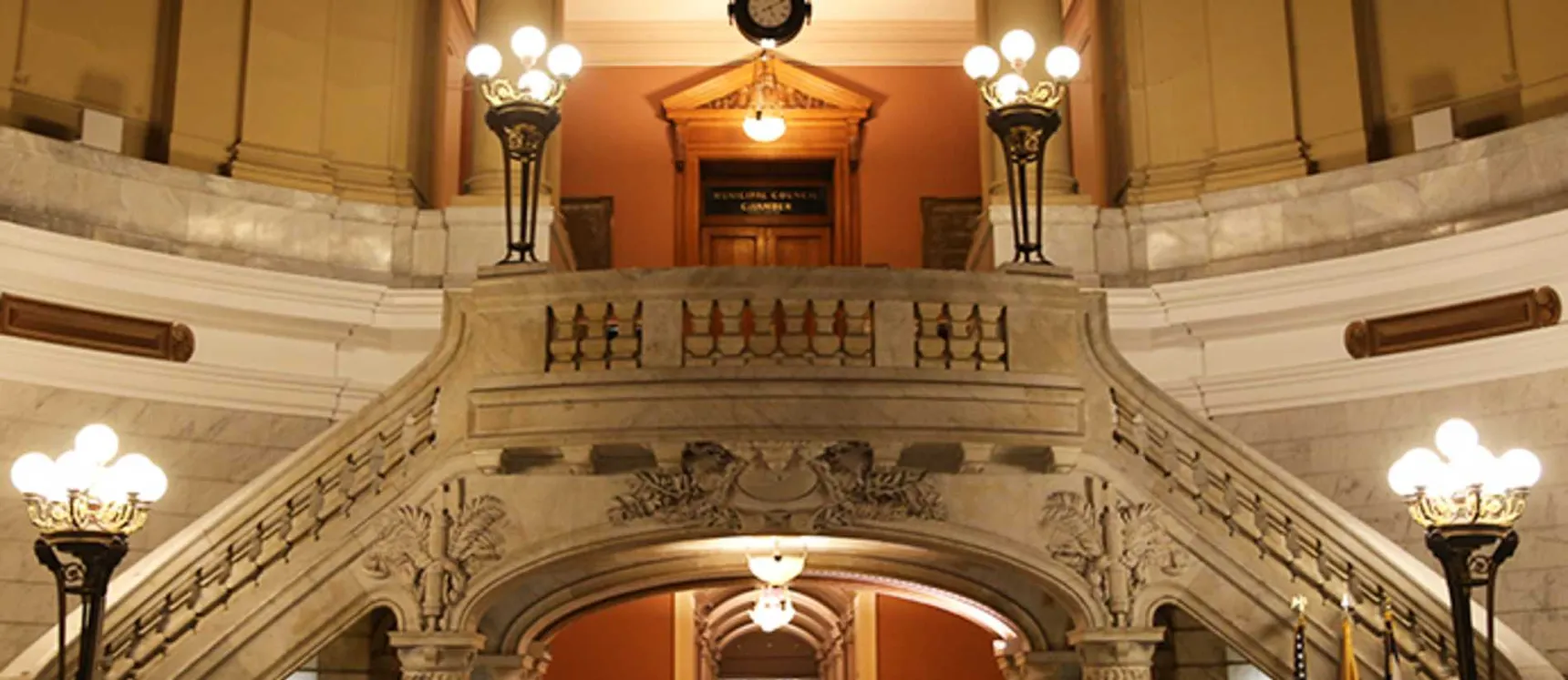 interior of newark city hall