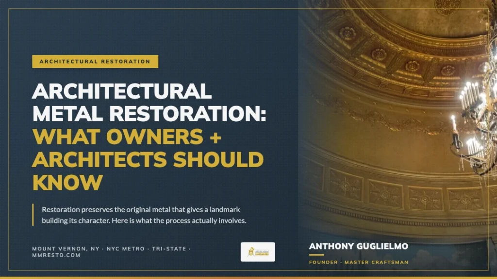 architectural metal restoration building owners architects guide