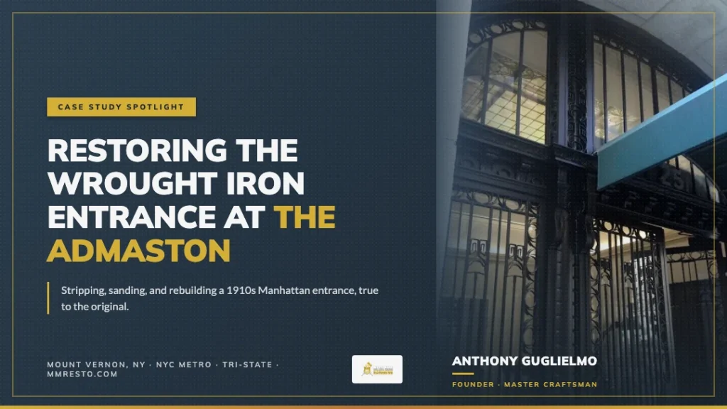 Case Study Spotlight: Restoring the Wrought Iron Entrance at The Admaston