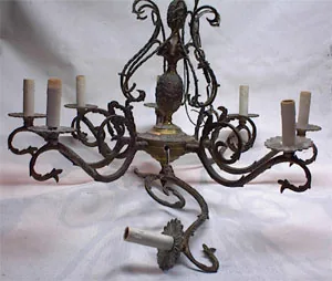 chandelier restoration step one dismantling photographing 19th century chandelier 2