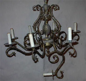 chandelier restoration step one dismantling photographing 19th century chandelier 3