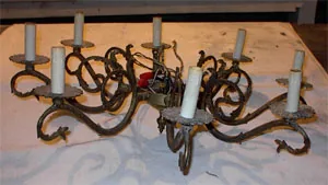 chandelier restoration step one dismantling photographing 19th century chandelier 8