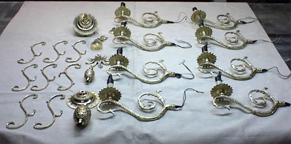 chandelier restoration step three rewiring reconstructing 19th century chandelier 2