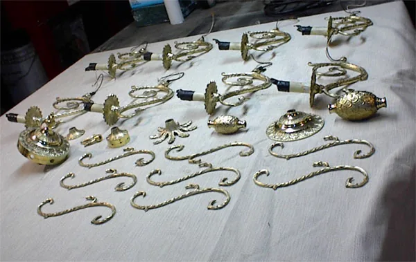 chandelier restoration step three rewiring reconstructing 19th century chandelier 5