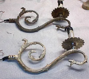chandelier restoration step two dismantling cleaning 19th century chandelier 1