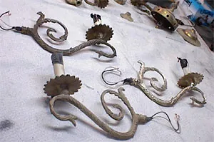 chandelier restoration step two dismantling cleaning 19th century chandelier 10