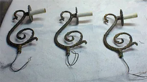 chandelier restoration step two dismantling cleaning 19th century chandelier 2
