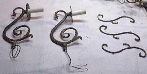 chandelier restoration step two dismantling cleaning 19th century chandelier 3