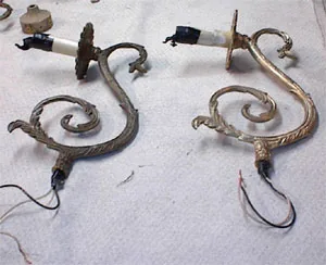chandelier restoration step two dismantling cleaning 19th century chandelier 8