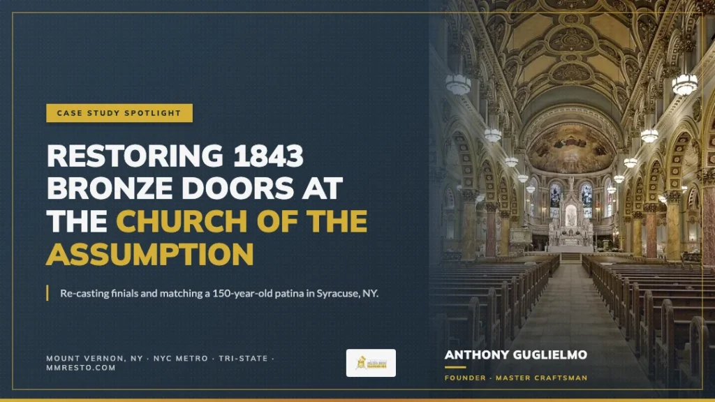 Case Study Spotlight: Restoring the 1843 Bronze Doors at the Church of the Assumption