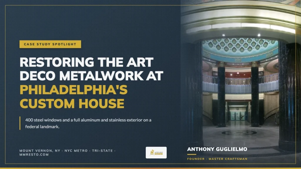 Case Study Spotlight: Restoring the Art Deco Metalwork at Philadelphia's U.S. Custom House
