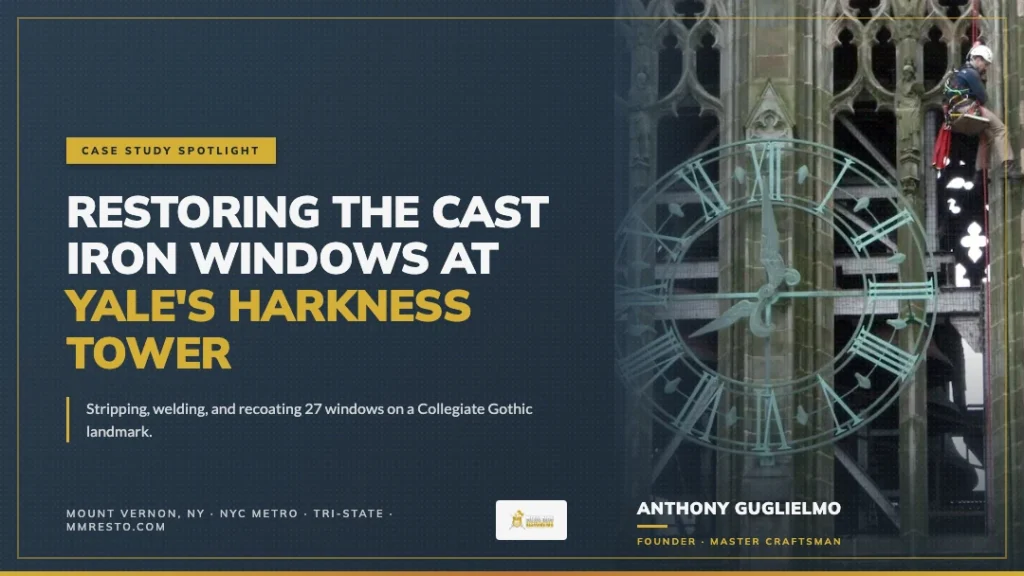 Case Study Spotlight: Restoring the Cast Iron Windows at Yale's Harkness Tower