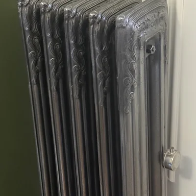 Restored Rococo II radiator, Upper West Side NYC